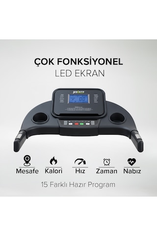 Proforce Zeta Otomatik Eğim Koşu Bandı Led Ekran Kolay Kurulum