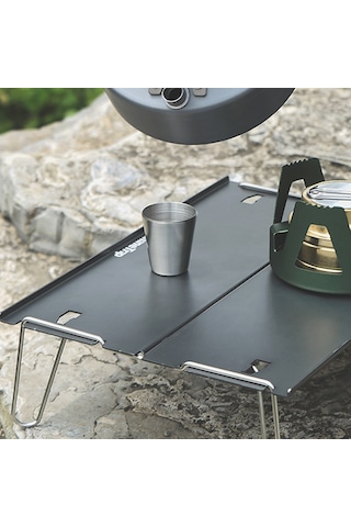 Samdoo Alüminyum Çadır Masağı - Taşınabilir Çalışma/çay Masası, Hafif, Katlanabilir, Sert Ve Dayanıklı, Siyah Çok Renkli