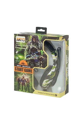 Ak13 Ayarlanabilir Kablolu Mikrofonlu Kulaküstü Kulaklık