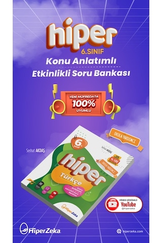 2027 6. Sınıf Hiper Türkçe Konu Anlatımlı & Soru Bankası |Serhat Akdaş