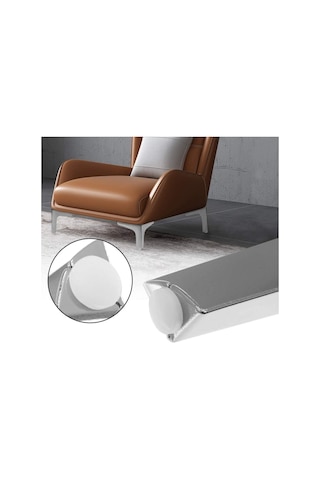 12 Cm Modern Model Krom Metal Mobilya, Dolap, Koltuk, Tv Ünitesi Ayakları 4 Adet -robot Süpürge Beyaz
