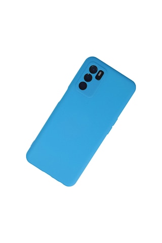 Newface - 419 - Oppo A55 Kılıf Nano İçi Kadife Silikon - Csmo-tex - - Mavi