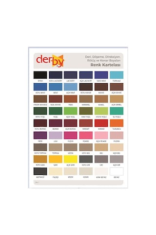 Derby Deri Mont Boyası ve Sabitleme Cilası 100 G Set