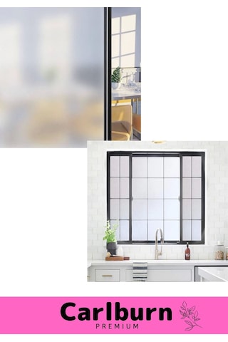 Özel Üretim İç Göstermeyen Yapışkan İz Bırakmaz Uv Engelleyici Buzlu Cam Filmi 2 Metre X 60 Cm