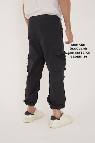 Camp Scoutland Camp550 Outdoor Tactical Kargo Cepli Ayarlanabilir Paçalı Oversize Erkek Jogger Yürüyüş Pantolonu Antrasit