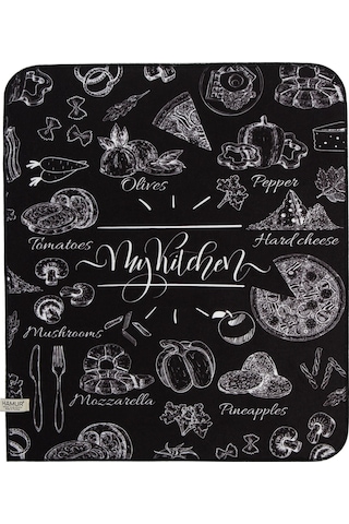 Baskılı Bulaşık Kurutma Matı 42x50 Cm Mf-072 Çok Renkli