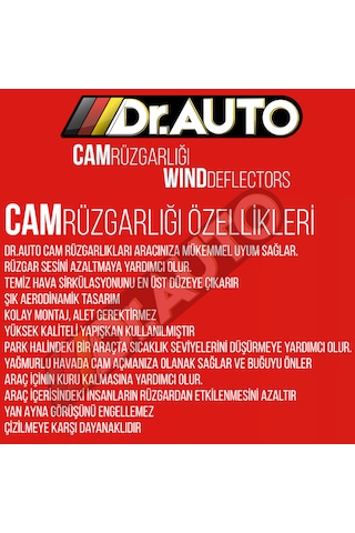 Renault Duster 2024 Ve Sonrası Cam Rüzgarlığı 4lü