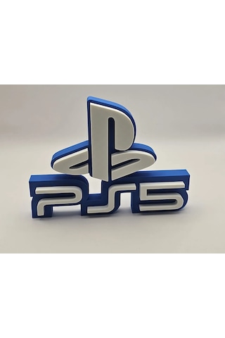 Ps5 Logo Standı Masaüstü Süs Playstation 5 Aksesuar Dekor Oyuncu