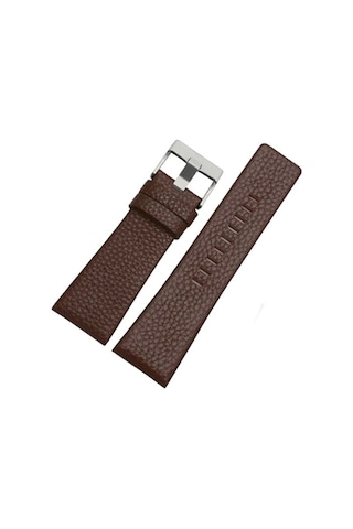 24Mm Diesel Saat Uyumlu Kahverengi Renk Hakiki Deri Saat Kordonu