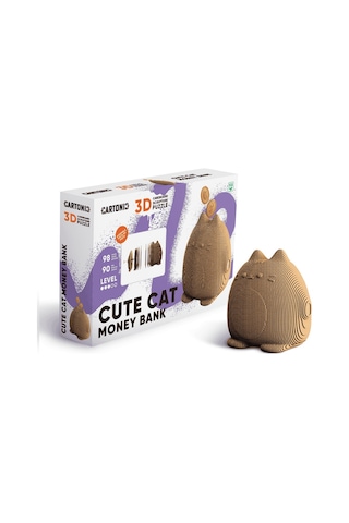 Cartonic 3d Puzzle - Cute Cat Money Bank