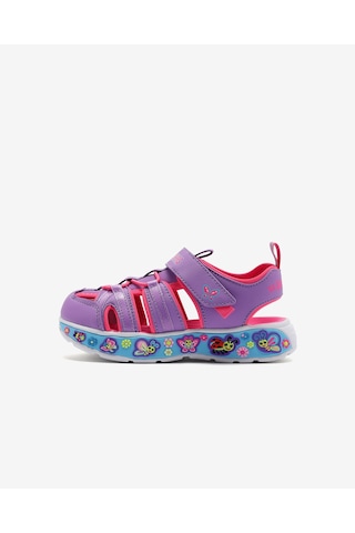 Skechers Play Scene Splash - Cute Crew Küçük Kız Çocuk Mor Sandalet 303162n Lvmt Mor