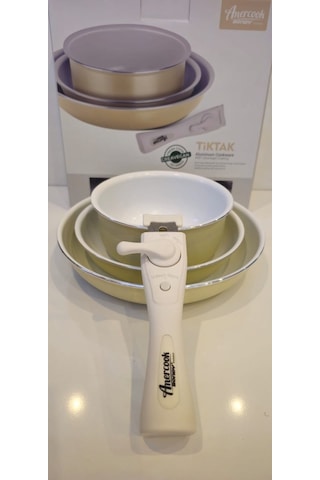 Bondy Amercook Bondy 4 Parça Tava Seti - Krem