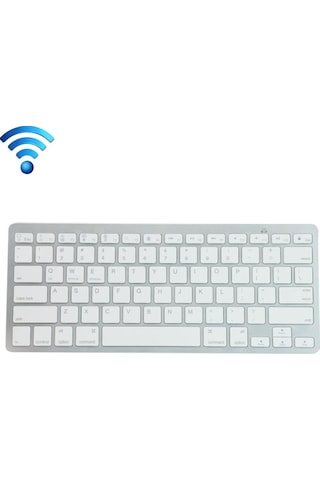K09 Ultrathin 78 Tuşlu Bluetooth 3.0 Kızılötesi Klavye Beyaz