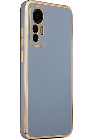 Xiaomi Mi 12 Lite Kılıf Zore Bark Kenarları Altın Renk Kılıf
