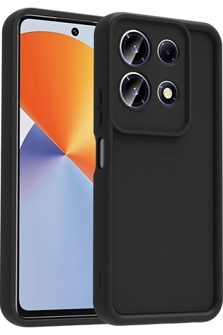 İnfinix Note 30 4g Kılıf Esnek Ve Yumuşak Dokulu Telefonu Çizmeyen Soft Silikon Kapak Royal Case/ananas Siyah