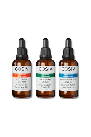 Gosiv Cilt Tonu Eşitsizliği Karşıtı Aydınlatmaya Ve Nemlendirmeye Yardımcı Set