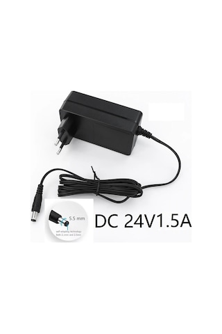 Dc 24v 1.5a Nem Nozülü Adaptörü
