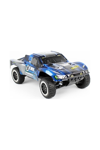 Remo 1022 1/10 Ölçek, 4wd Off Road Short Course 9emu Fırçalı Çift Motorlu, Mavi Kaportalı, Rc Model Araç