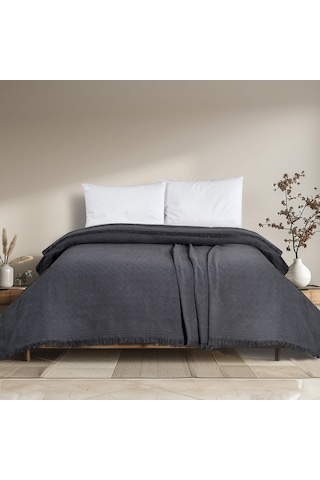 Schafer Home Zuma Çift Kişilik Pike 200x220 Cm-antrasit Antrasit