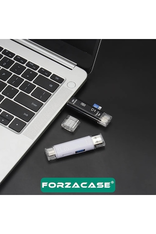 Forzacase Fc801 3in1 Usb Otg Sd Usb 3.0 Type C Micro Usb Kart Okuyucu