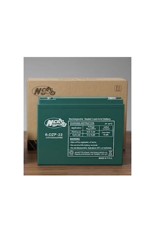 Ncr 12v-22 Amper 6'lı Paket 20-24 Amper Ebatlarında Dik Akü Elektrikli Bisiklet Aküsü Ebatlar:180 78 170 Mm