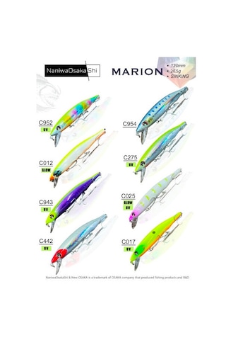 Nanıwaosakashı Marıon 120mm 20,5gr Sınkıng C017