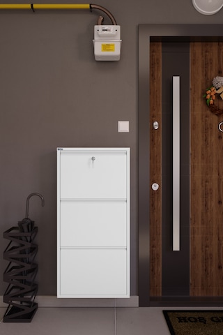Ceha Kilitli Metal Ayakkabılık 3'lü Kar Beyazı - K.AYK-3 /AB9003/KL