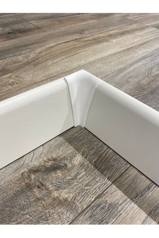 8 Cm Beyaz Düz Süpürgelik İç Köşe Dış Köşe Aparat