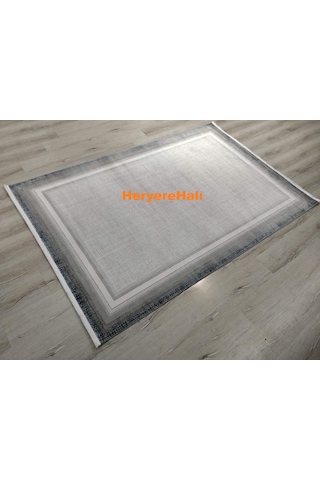 Yamalıhome Quka Halı Bodrum 7008lacivert Gri %100 Akrilik 160x230
