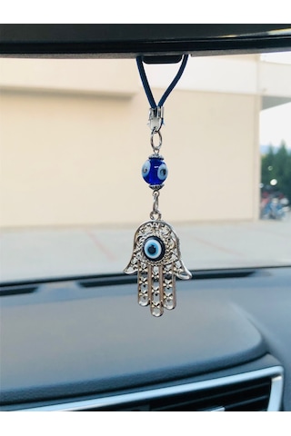2li Fatma'nın Eli Araba Nazarlık,metal Araba Süsü,araba Ayna Süsü