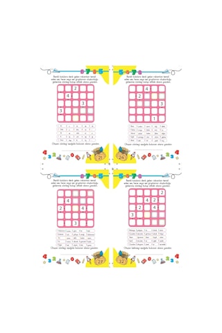 Çocuklar İçin Zeka Geliştiren & Dikkat Güçlendiren Futoshiki Orta Seviye - Yeni Nesil Japon Sudoku 7/99 Yaş