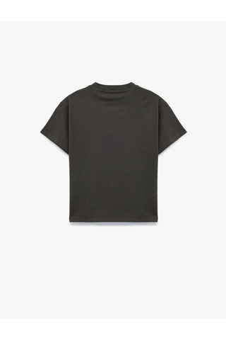 Koton Baskılı Pamuklu Antrasit Erkek Çocuk T-shirt 6skb10271tk Antrasit
