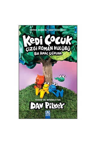 Köpek Adam 10 + Kedi Çocuk Çizgi Roman Kulübü 3 Serinin Final Kitapları - 2 Kitap Set, Dav Pılkey
