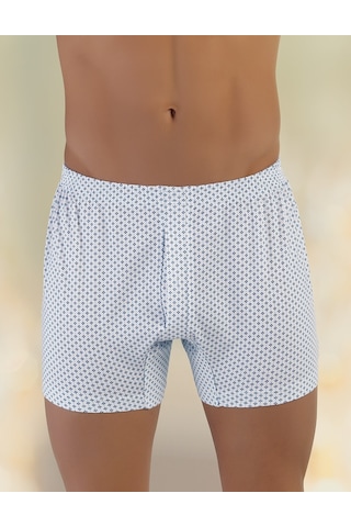 Şahinler Penye Düğmeli Boxer Desenli Me010 Çok Renkli