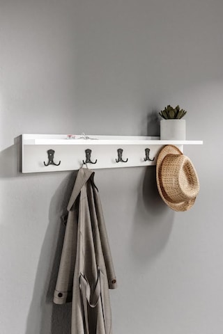 Portmanto Duvar Askılığı Elbise Askılığı Beyaz 85 Cm