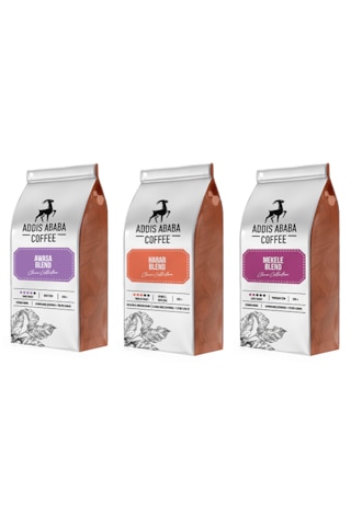 Addis Ababa Coffee Etiyopya Kahveleri Çekirdek Kahve 3 X 250 G Addis Ababa Coffee Etiyopya Kahveleri Çekirdek Kahve 3 X 250 G