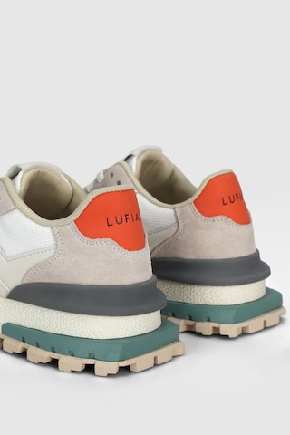 Lufian Auke Erkek Süet Sneaker Spor Ayakabı Taş Beyaz