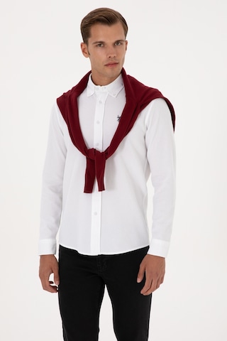 U.s. Polo Assn. Erkek Beyaz Gömlek Desenli 50308611-vr013 Beyaz