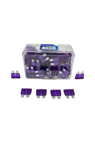 Standart Bıçak Sigorta 3 Amper 100 Adet Standart Boy Oto Sigorta