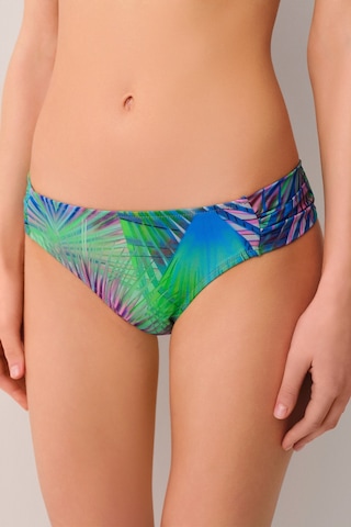 Suwen Palm Yanı Pileli Bikini Alt Sb25560372372 Palmiye Desenli