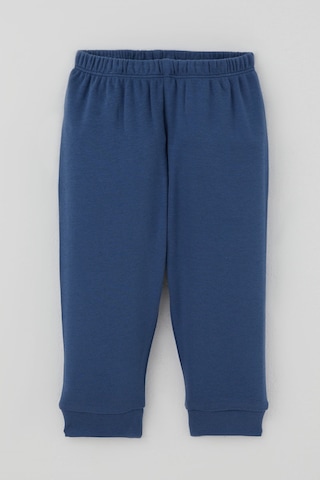 Breeze Erkek Bebek Pijama Takımı Ekose Desenli Önden Çıtçıtlı 4 Ay - 1 Yaş , Mavi