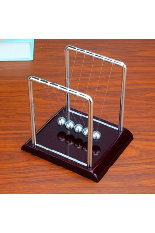 Shineyee Masaüstü Stres Azaltıcı Newton Topları, Metal Sanayi Kıvrımlı Sallayan Dekoratif Alet, Hediyelik Esya, Perakende Ve Toptan Satış