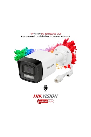 Ds-2cd1023g2-lıuf 2mp 2.8mm Poe Güvenlik Kamerası Sesli Ve Renkli