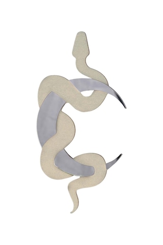 Suntek Duvar Dekor Ay Yılan Ayna Süsleme Banyo Otel Evi Ahşap