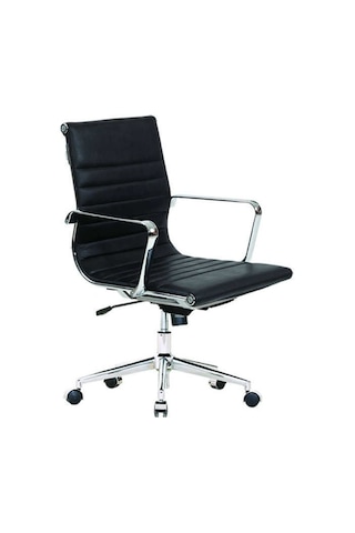 Aykanoffice Aykan Ofis Riva Siyah Çalışma Koltuğu