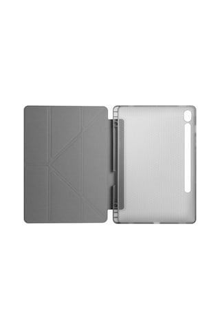 Samsung Galaxy Uyumlu Tab S10 Fe 11 Inc Sm-x520 Üçgen Katlanabilir Kalemlikli Yatay Dikey Standlı Kılıf Kapaklı Kılıf