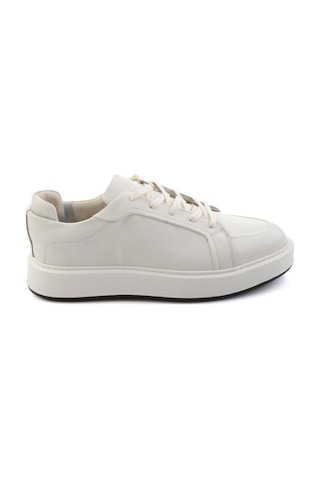 Bambi Beyaz Hakiki Deri Erkek Sneaker E01549290503