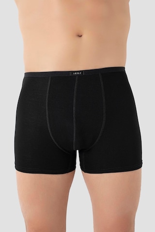Arma Yıldız Erkek İnce Bel Lastikli Bambu Boxer Siyah 5'li Paket Siyah