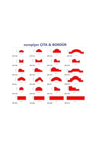 Europiyer Strafor Kartonpiyer Ep-152 Çıta 2Cm Genişlik