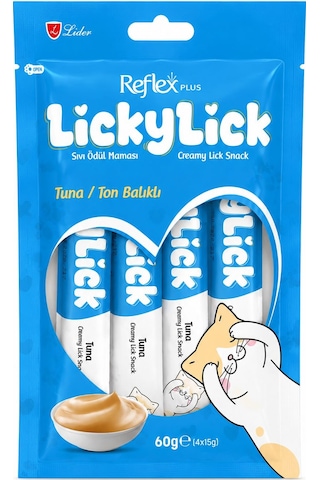 Reflex Plus Lickylick Kedi Sıvı Ödül Ton Balık 4 x 15 G Reflex Plus Lickylick Kedi Sıvı Ödül Ton Balık 4 x 15 G
